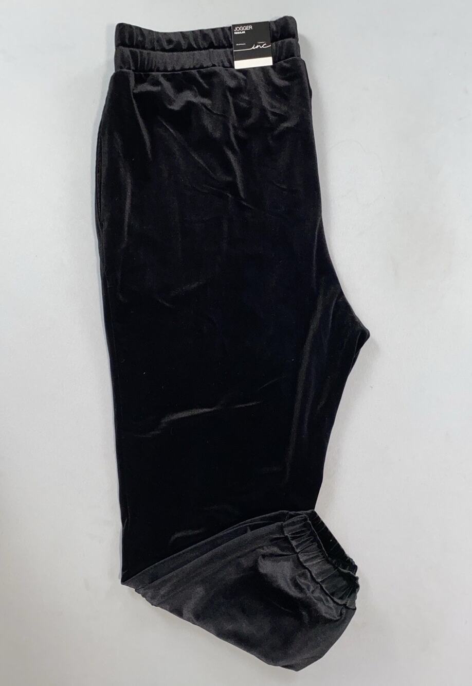 INC International Concepts Pull On Velvet Plush Velour Jogger Pants. 2X, NWT!